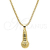 Collares con Dije 04.242.0074.30 Oro Laminado, Pulido, Tono Dorado (03 MM Thickness, 30 Inches Length)