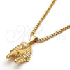 Collares con Dije 04.242.0082.30 Oro Laminado, Pulido, Tono Dorado (03 MM Thickness, 30 Inches Length)