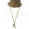 Collares con Dije 04.242.0083.30 Oro Laminado, Pulido, Tono Dorado (03 MM Thickness, 30 Inches Length)