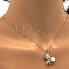Collares con Dije 04.239.0041.4.18 Oro Laminado, Diseño de Osito, con Aurore Boreale Swarovski Elements, Pulido, Tono Dorado (01 MM Thickness, 18 Inches Length)