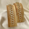 Pulsera Elegante 03.284.0005.09 Oro Laminado, con Blanca Zirconia Cubica, Pulido, Tono Dorado (14 MM Thickness, 9 Inches Length)