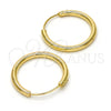Argolla Pequeña 02.170.0156.20 Oro Laminado, Pulido, Tono Dorado