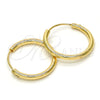 Argolla Pequeña 02.170.0156.20 Oro Laminado, Pulido, Tono Dorado