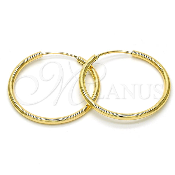 Argolla Mediana 02.170.0156.30 Oro Laminado, Pulido, Tono Dorado