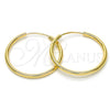 Argolla Mediana 02.170.0156.30 Oro Laminado, Pulido, Tono Dorado