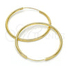 Argolla Mediana 02.170.0156.40 Oro Laminado, Pulido, Tono Dorado