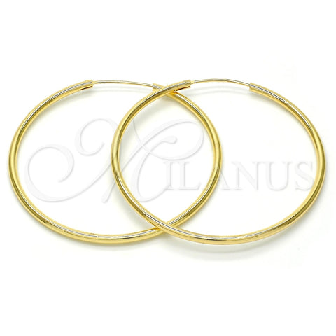 Argolla Grande 02.170.0156.50 Oro Laminado, Pulido, Tono Dorado