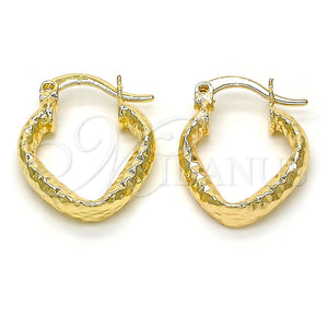 Argolla Pequeña 02.170.0157.15 Oro Laminado, Diamantado, Tono Dorado