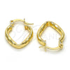 Argolla Pequeña 02.170.0158.15 Oro Laminado, Diamantado, Tono Dorado