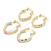 Argolla Pequeña 02.170.0158.15 Oro Laminado, Diamantado, Tono Dorado