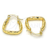 Argolla Pequeña 02.170.0161.15 Oro Laminado, Diamantado, Tono Dorado