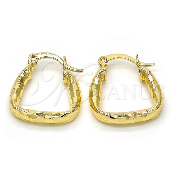 Argolla Pequeña 02.170.0161.15 Oro Laminado, Diamantado, Tono Dorado