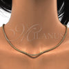 Gargantilla Basica 04.242.0085.30 Oro Laminado, Diseño de Box, Pulido, Tono Dorado (03 MM Thickness, 30 Inches Length)