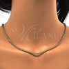 Gargantilla Basica 04.242.0085.30 Oro Laminado, Diseño de Box, Pulido, Tono Dorado (03 MM Thickness, 30 Inches Length)