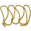 Gargantilla Basica 04.242.0085.30 Oro Laminado, Diseño de Box, Pulido, Tono Dorado (03 MM Thickness, 30 Inches Length)