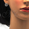 Juego de Arete y Dije de Adulto 10.175.0044 Plata Rodinada, con Zirconia Cubica Blanca, Pulido, Rodinado