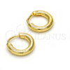 Argolla Pequeña 02.170.0163.10 Oro Laminado, Pulido, Tono Dorado