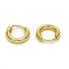 Argolla Pequeña 02.170.0163.10 Oro Laminado, Pulido, Tono Dorado