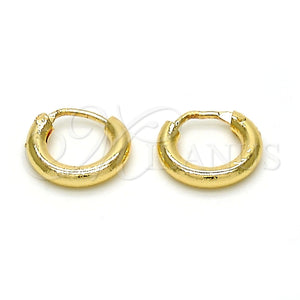 Argolla Pequeña 02.170.0163.10 Oro Laminado, Pulido, Tono Dorado