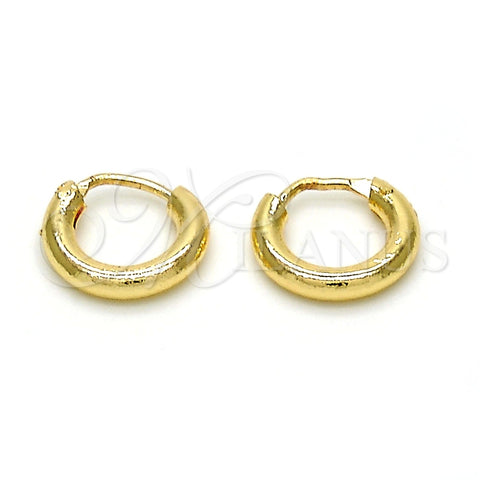 Argolla Pequeña 02.170.0163.10 Oro Laminado, Pulido, Tono Dorado