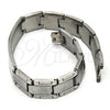 Pulsera Solida 03.114.0219.09 Acero Inoxidable, Pulido, Tono Plateado (14 MM Thickness, 9 Inches Length)
