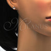 Arete Dormilona 02.271.0023.2 Acero Inoxidable, Diseño de Gota, con Champan Zirconia Cubica, Pulido, Tono Dorado