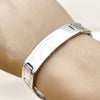 Pulsera Solida 03.114.0219.2.09 Acero Inoxidable, Pulido, Dos Tonos (14 MM Thickness, 9 Inches Length)