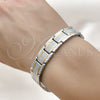 Pulsera Solida 5.244.002.08 Acero Inoxidable, Pulido, Dos Tonos (13 MM Thickness, 8 Inches Length)