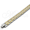 Pulsera Solida 5.244.002.08 Acero Inoxidable, Pulido, Dos Tonos (13 MM Thickness, 8 Inches Length)