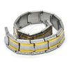 Pulsera Solida 5.244.002.08 Acero Inoxidable, Pulido, Dos Tonos (13 MM Thickness, 8 Inches Length)