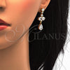 Collar y Dije 06.221.0005 Oro Laminado, Diseño de Gota, con Blanca Zirconia Cubica, Pulido, Tono Dorado