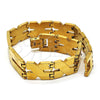 Pulsera Solida 03.114.0283.08 Acero Inoxidable, Pulido, Tono Dorado (12 MM Thickness, 8 Inches Length)