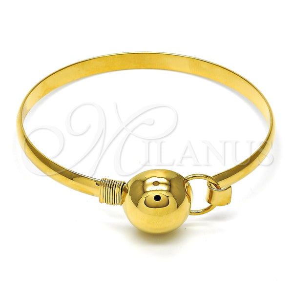 Aro Individual 07.185.0005.1.04 Oro Laminado, Pulido, Tono Dorado (05 MM Thickness, Size 4 (2.25 Diameter))