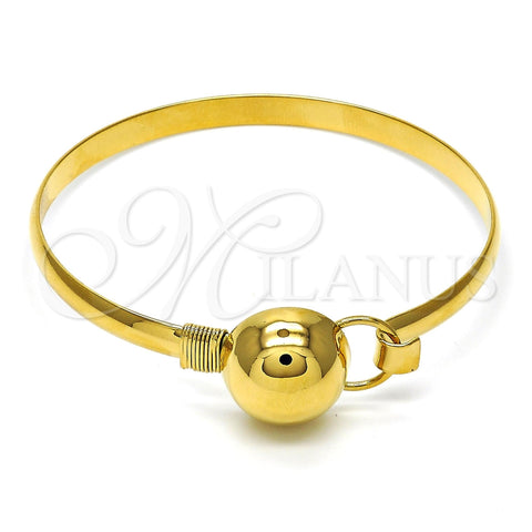 Aro Individual 07.185.0005.1.04 Oro Laminado, Pulido, Tono Dorado (05 MM Thickness, Size 4 (2.25 Diameter))