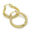 Argolla Pequeña 02.170.0165.25 Oro Laminado, Pulido, Tono Dorado