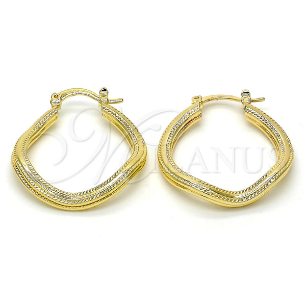 Argolla Pequeña 02.170.0165.25 Oro Laminado, Pulido, Tono Dorado