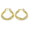 Argolla Pequeña 02.170.0165.25 Oro Laminado, Pulido, Tono Dorado
