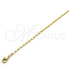 Gargantilla Basica 04.213.0004.20 Oro Laminado, Pulido, Tono Dorado (02 MM Thickness, 20 Inches Length)