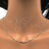 Gargantilla Basica 04.213.0004.22 Oro Laminado, Pulido, Tono Dorado (02 MM Thickness, 22 Inches Length)