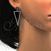 Arete Colgante 02.26.0156 Rodio Laminado, con Zirconia Cubica Blanca y Swarovski Elements Tanzanite, Pulido, Rodinado