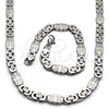 Collar y Pulsera 06.116.0006 Acero Inoxidable, Pulido, Tono Plateado