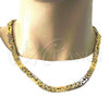 Collar y Pulsera 06.116.0005.1 Acero Inoxidable, Diseño de Cruz, Pulido, Tono Dorado