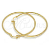 Argolla Grande 02.168.0036.50 Oro Laminado, Diamantado, Tono Dorado