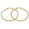 Argolla Grande 02.168.0036.50 Oro Laminado, Diamantado, Tono Dorado
