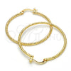 Argolla Mediana 02.168.0036.40 Oro Laminado, Diamantado, Tono Dorado
