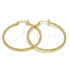 Argolla Mediana 02.168.0036.40 Oro Laminado, Diamantado, Tono Dorado