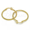 Argolla Mediana 02.168.0036.30 Oro Laminado, Diamantado, Tono Dorado