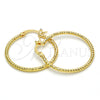 Argolla Mediana 02.168.0036.30 Oro Laminado, Diamantado, Tono Dorado