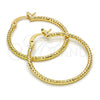 Argolla Mediana 02.168.0036.30 Oro Laminado, Diamantado, Tono Dorado