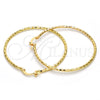 Argolla Grande 02.168.0037.50 Oro Laminado, Diamantado, Tono Dorado